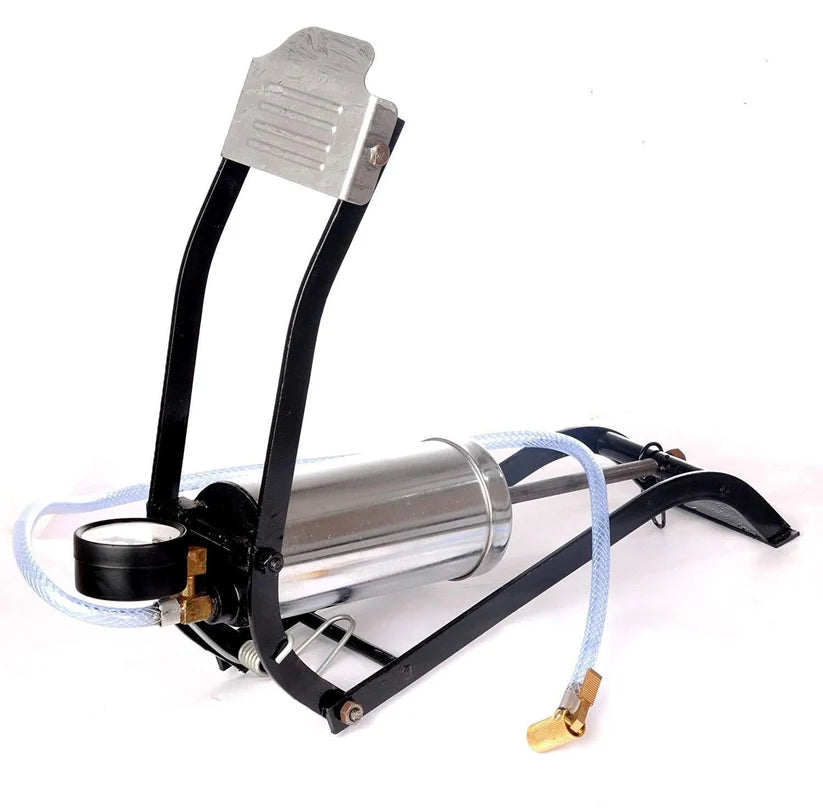 Steel Foot Pump – Heavy Duty Car & Bike Tire Inflator | Carivox